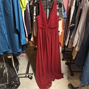 Ever Pretty Deep Red Wedding Dress